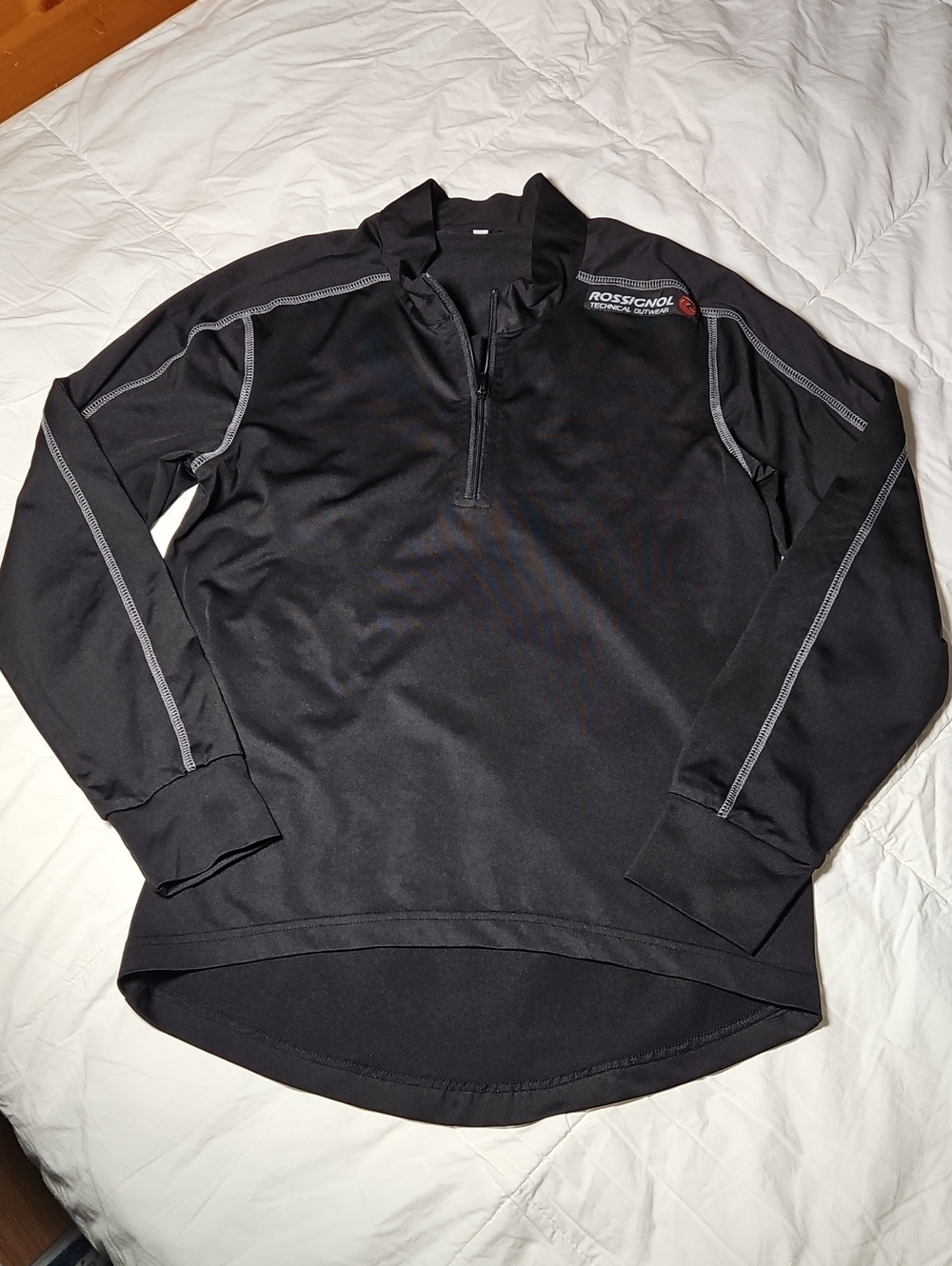 Rossignol Black Men's Ski Quarter-Zip Pullover